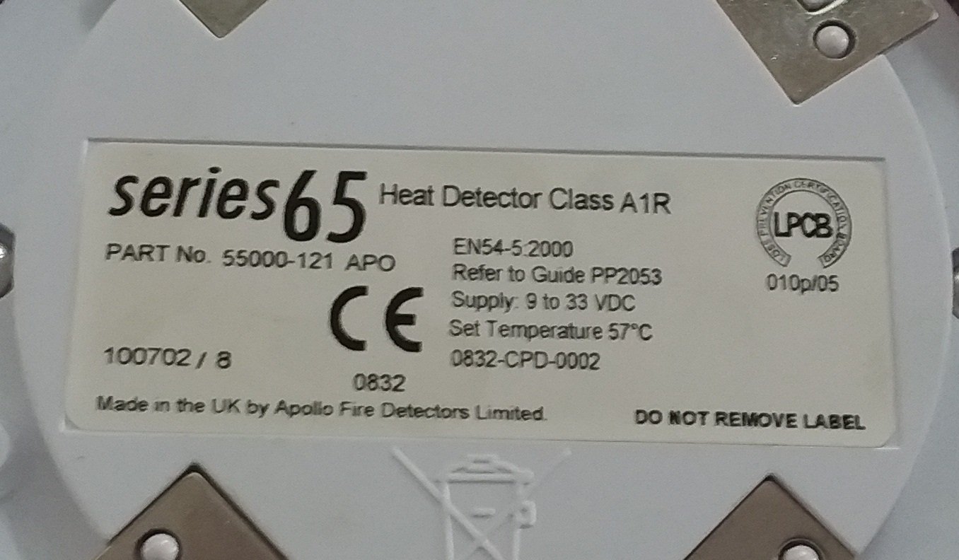 Details about   Apollo 55000-121 apo series65 Calor Detector 