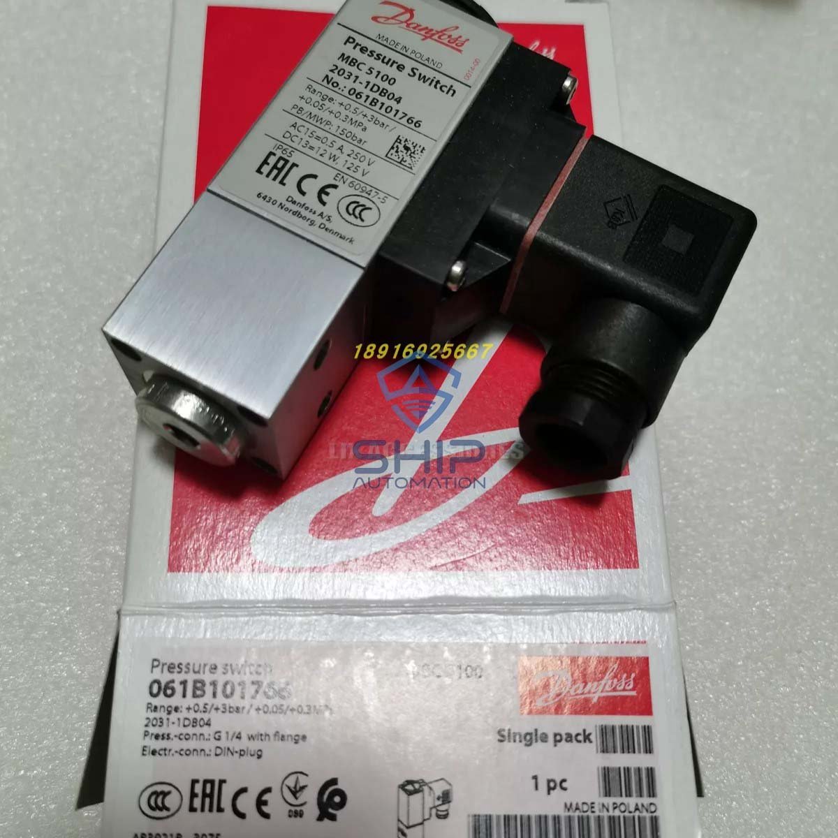 Danfoss MBC 5100-2031-1DB04 | Pressure Switch (061B101766)