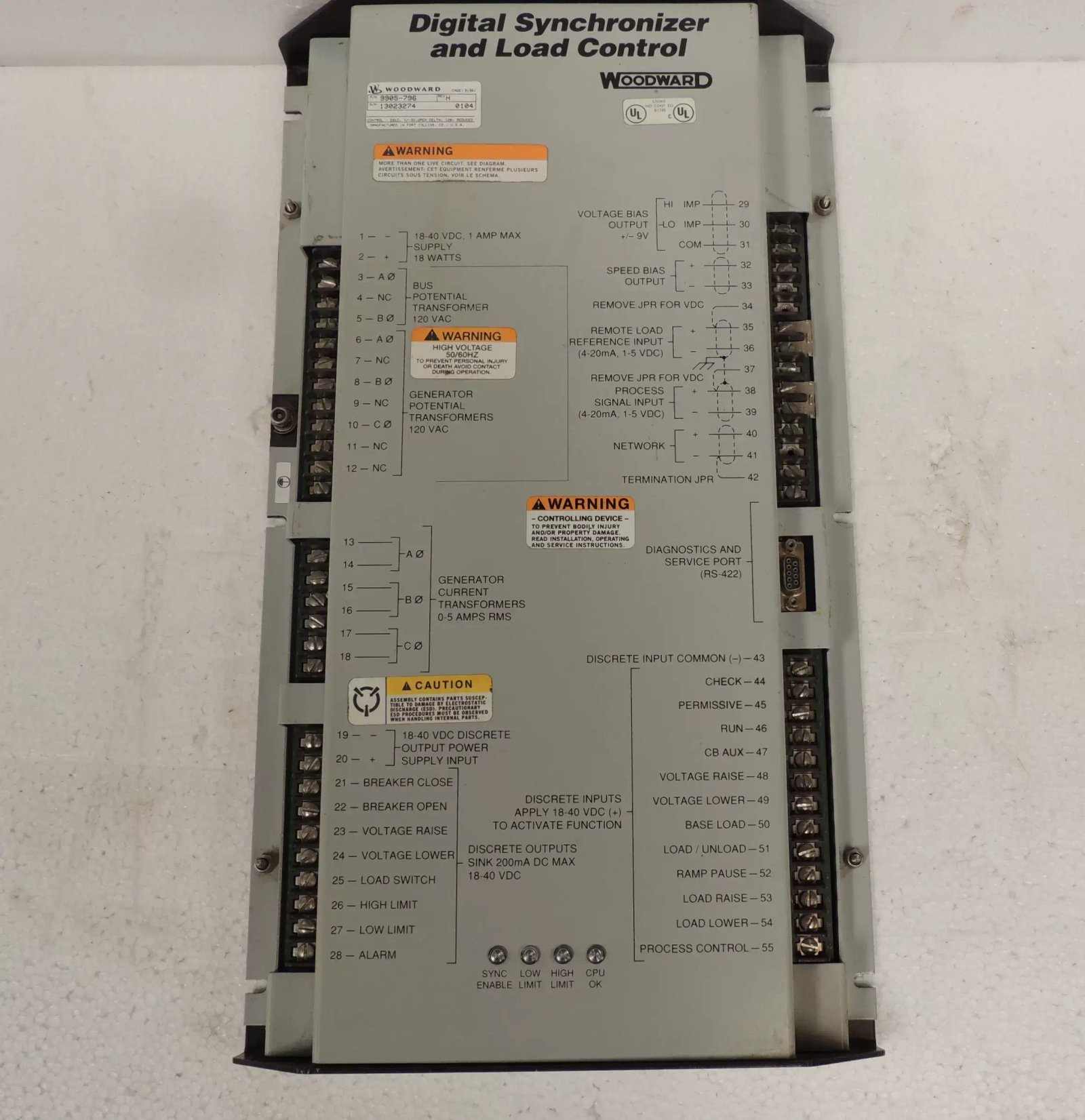 Woodward 9905-796 | Digital Synchronizer And Load Control