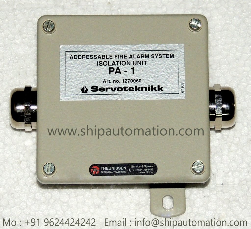 Servoteknikk : PA &#8211; 1 Fire Alarm System