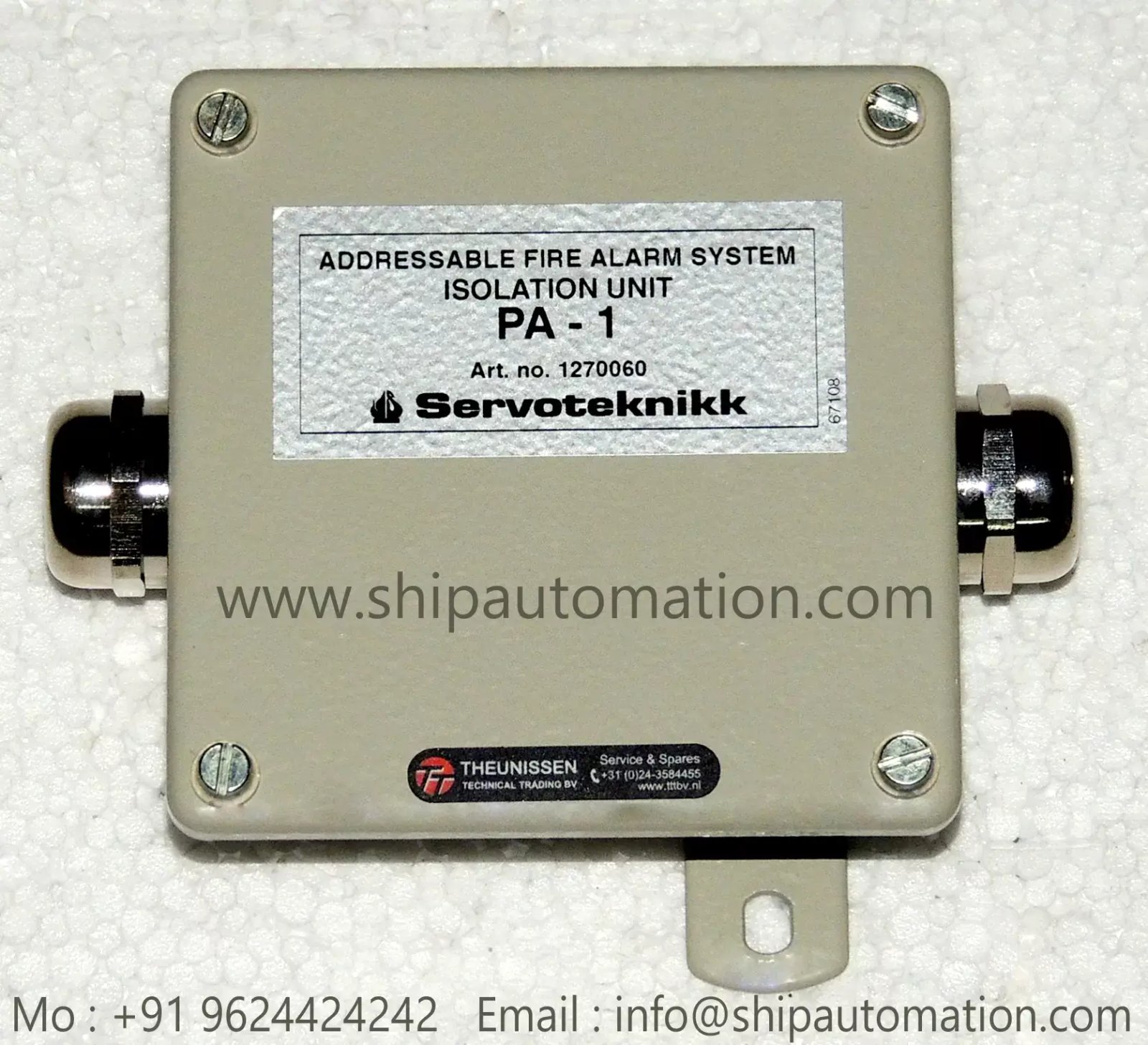 Servoteknikk : PA – 1 Fire Alarm System