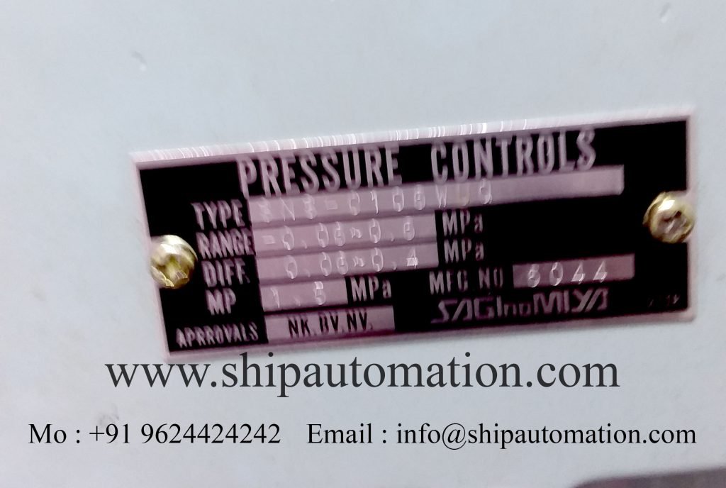 Saginomiya : SNS-C106W Pressure Controls