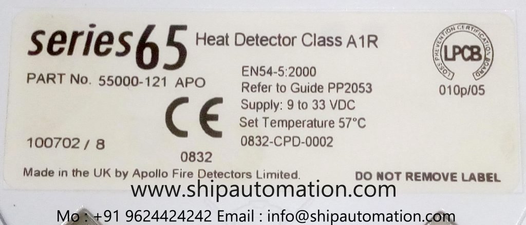 Apollo : 55000-121-APO Heat Detector