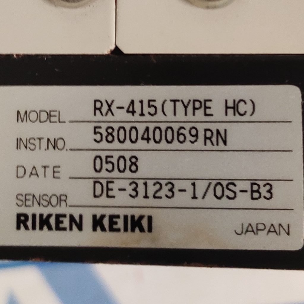 Riken keiki RE-415 Gas Detectors &#8211; Portable HC/O2 Gas Monitors