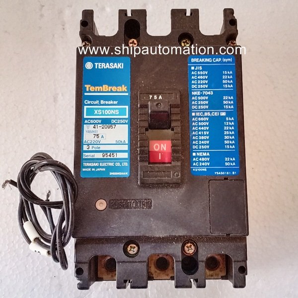 Terasaki XS100NS Circuit Breaker (75A)