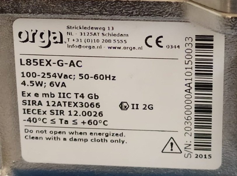 Orga L85EX-G-AC Explosion proof green LED helideck perimeter light