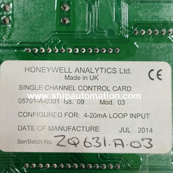 Honeywell 5701 Zellweger System 57 Single Channel Control Card Fire
