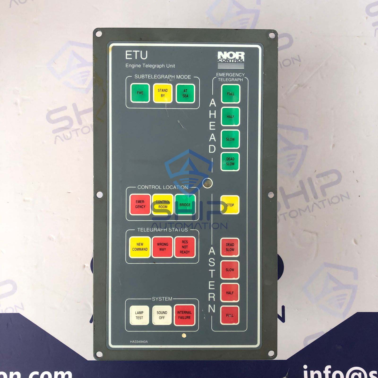 Nor Control ETU-001 | Engine Telegraph Unit