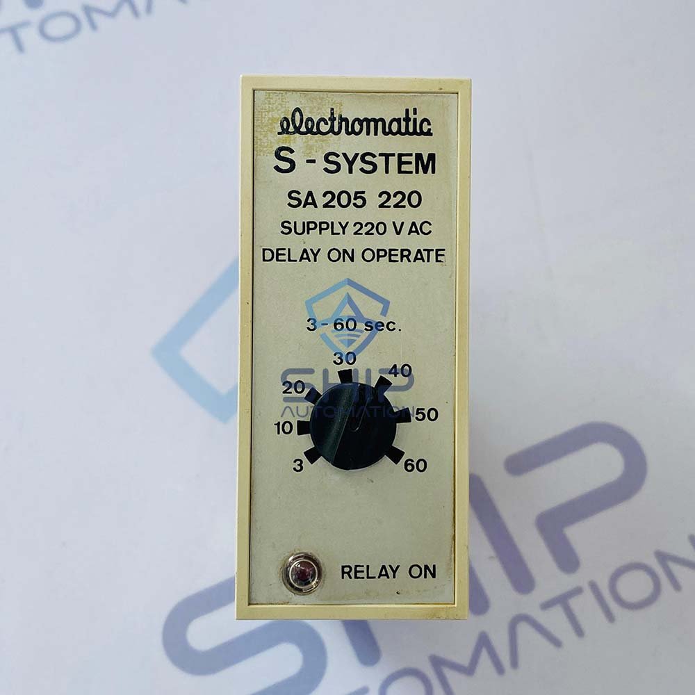 Electromatic SA 205 220 | Delay On Operate Relay