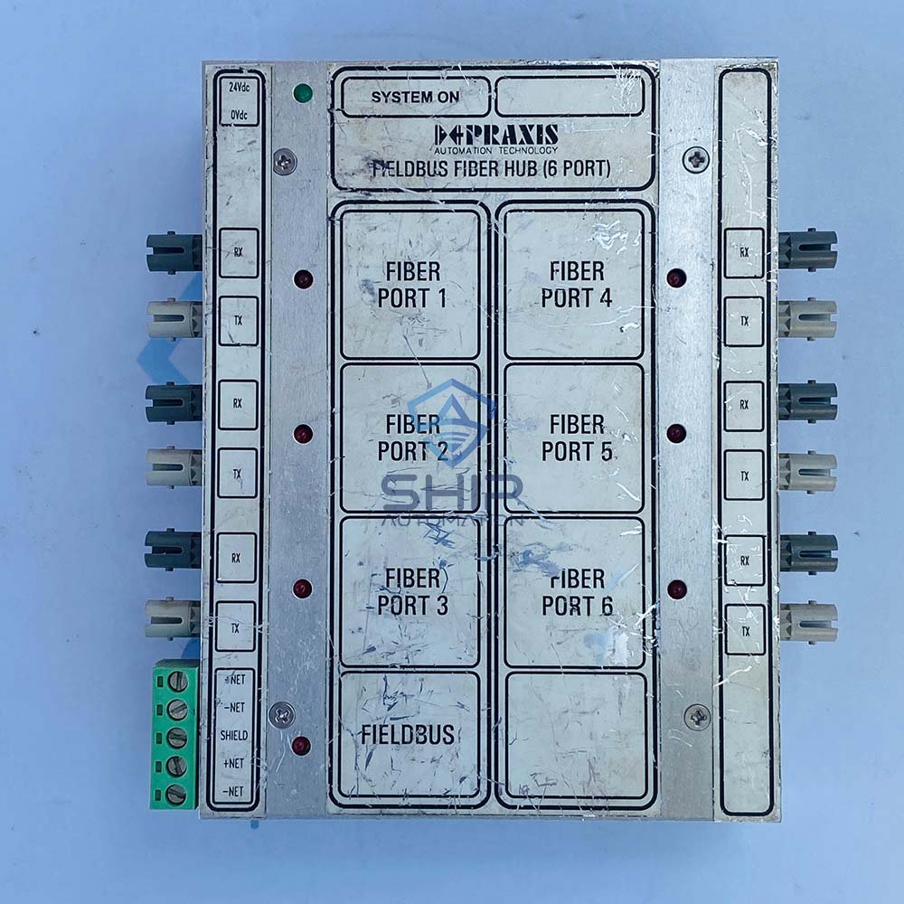 Praxis 98.6.040.700 | 6 Port Fildbus Fiber Hub