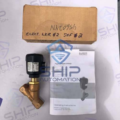Burkert 2000 A 1/2 PTFE BZ NPT1/2 PMED 217PSI PILOT 58-145PSI | Angle-Seat valve