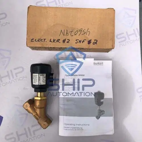 Burkert 2000 A 1/2 PTFE BZ NPT1/2 PMED 217PSI PILOT 58-145PSI | Angle-Seat valve