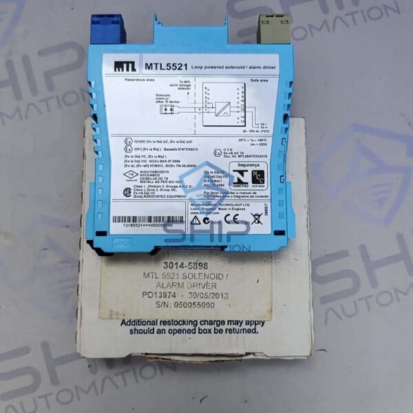 Measurement Technology MTL5521 | Loop Powered Solenoid / Alarm Driver