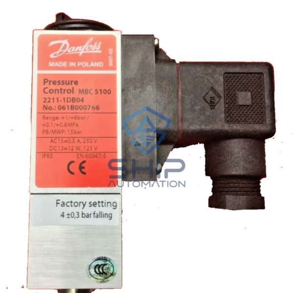 Danfoss MBC 5100- 2211-1DB04 | Pressure Switch (061B000766)