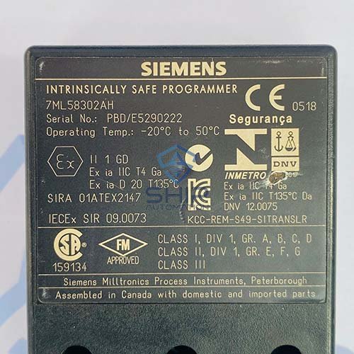 7ML5 8302 AH (3) Siemens 7ML5 8302-AH | Intrinsically Safe Programmer