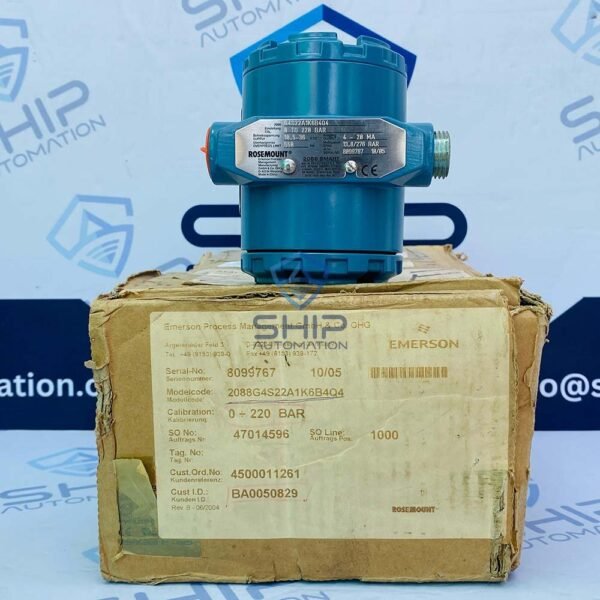 RoseMount 2088 G4S22A1K6B4Q4 | Pressure Transmitter (0…..220 Bar)