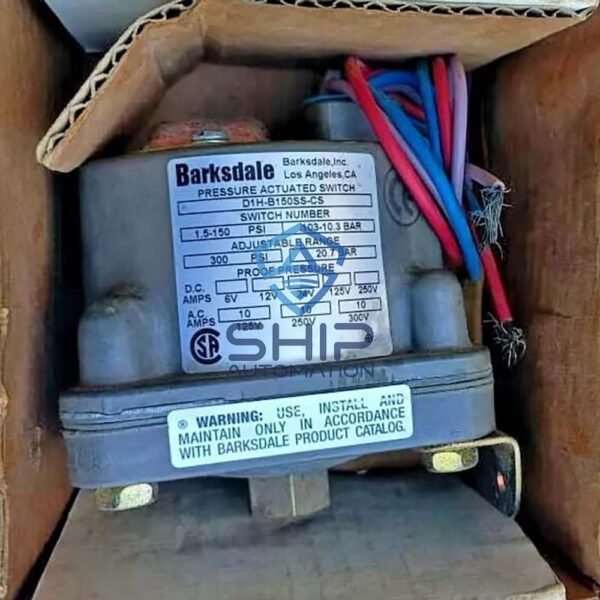 Barksdale	D1H-B150SS-CS | Pressure Actuated Switch