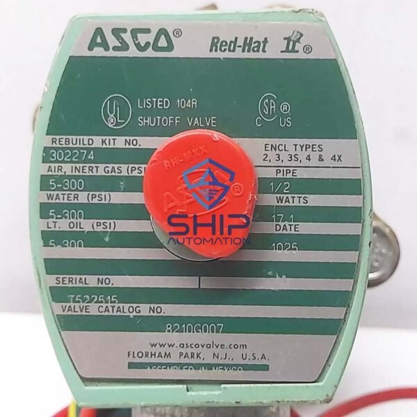 Asco 8210G007 | Solenoid Valve