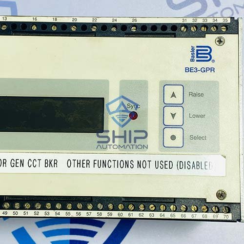 BE3 GPR P2BON(92782 00228) (2) Basler Electric BE3-GPR-P2BON | Generator Protective Relay (9278200228)