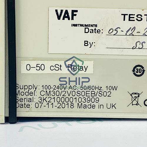 CM302V0S0EBS02 (5) Vaf Instruments CM30/2V0S0EB/S02 | Viscosity Controller