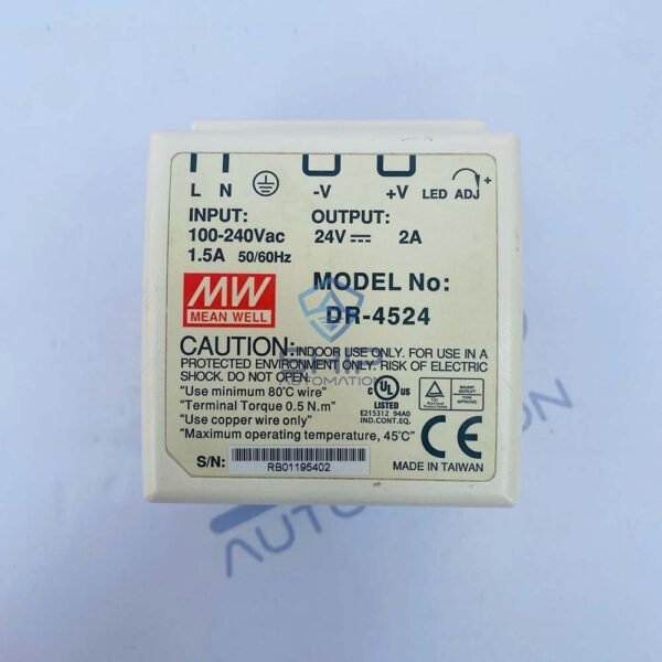 Mean Well DR-4524 | Din-Rail Power Supply