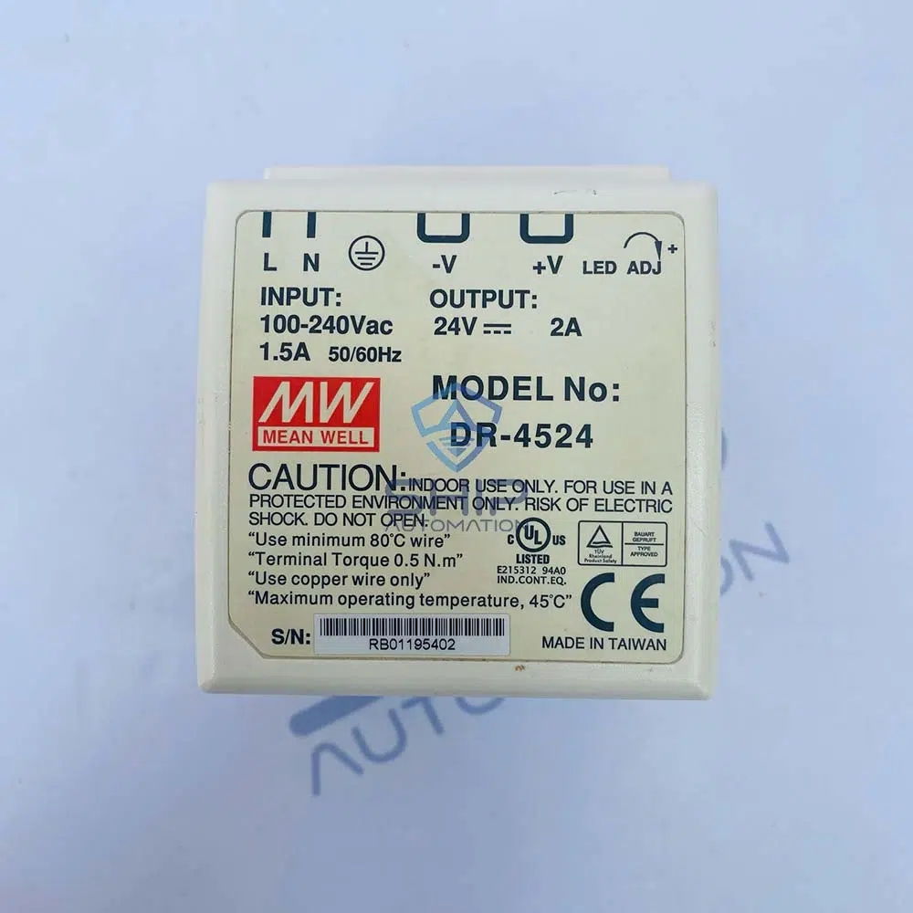Mean Well DR-4524 | Din-Rail Power Supply