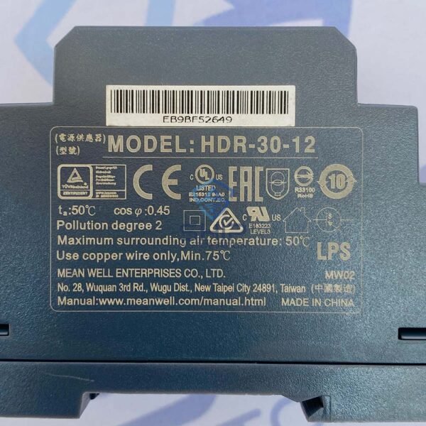 Mean Well HDR-30-12 | Power Supply