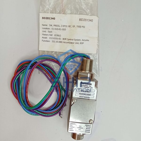 Barksdale 9692X-1CC-3-Q12 | Explosion Proof Pressure Transmitter