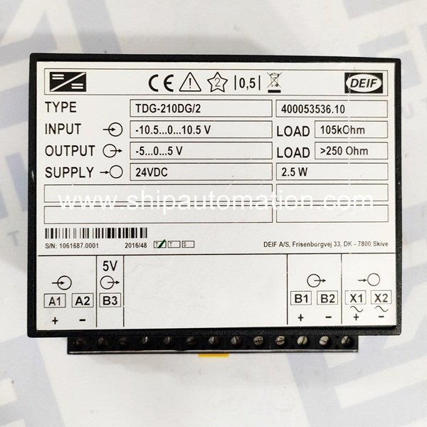 DEIF TDG-210 DG/2 | Insulation amplifier