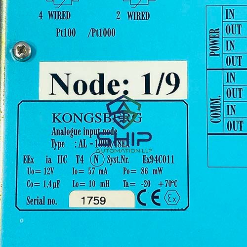 Kongsberg AL-100B18EX (1) Kongsberg AL-100B/18EX