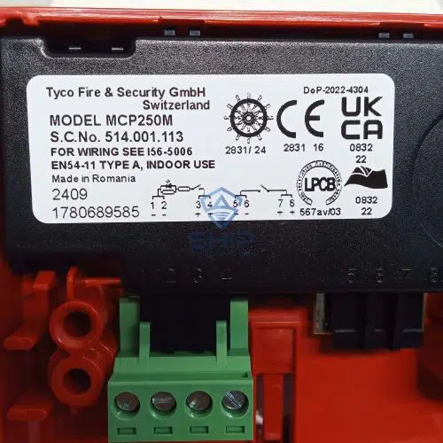 MCP250M(514 001 113) (1) Tyco MCP250M | Manual Call Point (514.001.113)
