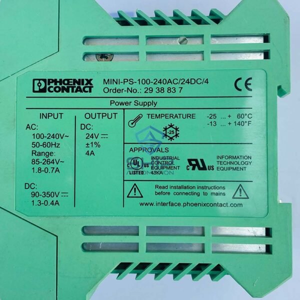 Phoenix Contact MINI-PS-100-240AC/24DC/4 | Power Supply Unit (2938837)