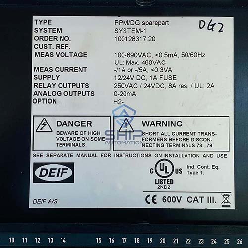 PPMDG Sparepart (3) Deif PPM/DG Sparepart | Protection & Power Management System