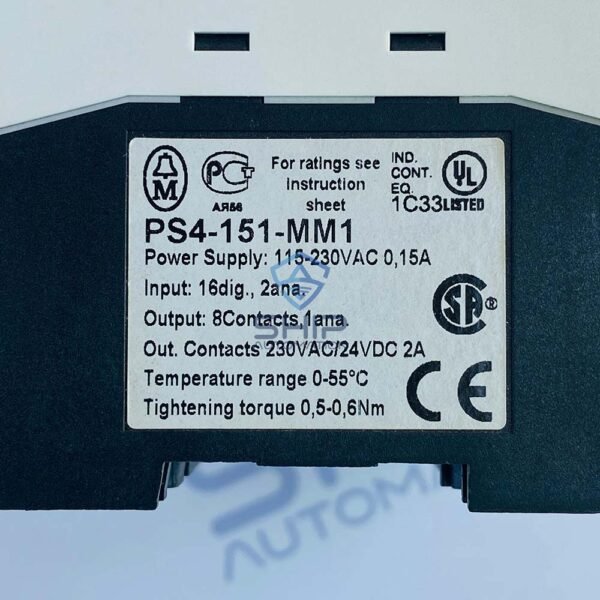 Moeller PS4-151-MM1 | Compact Programmable Logic Controller 7 Moeller PS4-151-MM1 | Compact Programmable Logic Controller