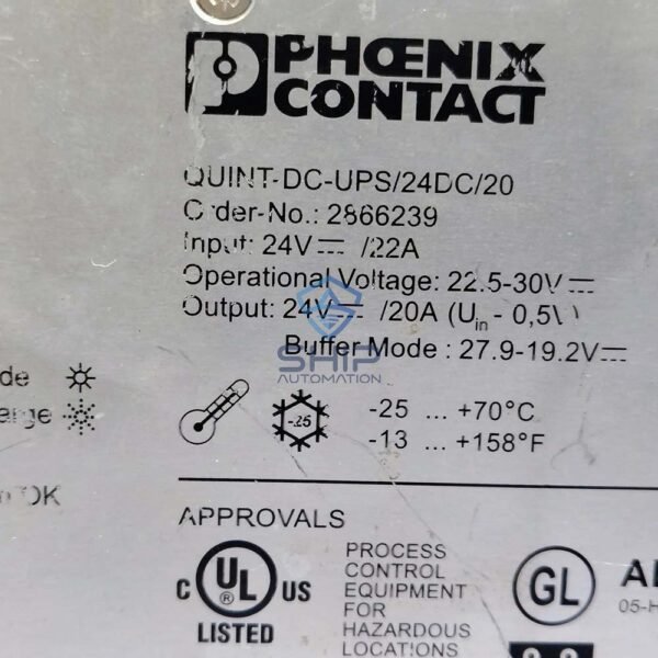 Phoenix Contact QUINT-DC-UPS/24DC/20 | Power Supply Unit (2866239)