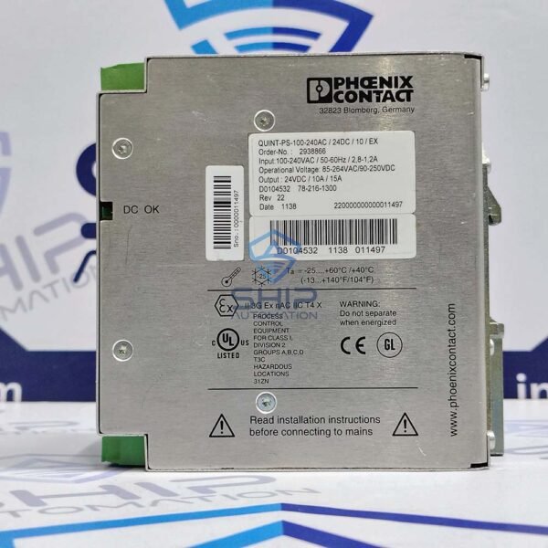 Phoenix Contact QUINT-PS-100-240AC/24DC/10/EX | Power Supply Unit (2938866)