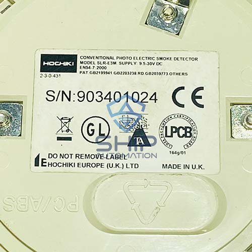 SLR E3M (3) Hochiki SLR-E3M | Conventional Photoelectric Smoke Detector