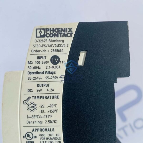 Phoenix Contact STEP-PS/1AC/24DC/4.2 | Power Supply Unit (2868664)