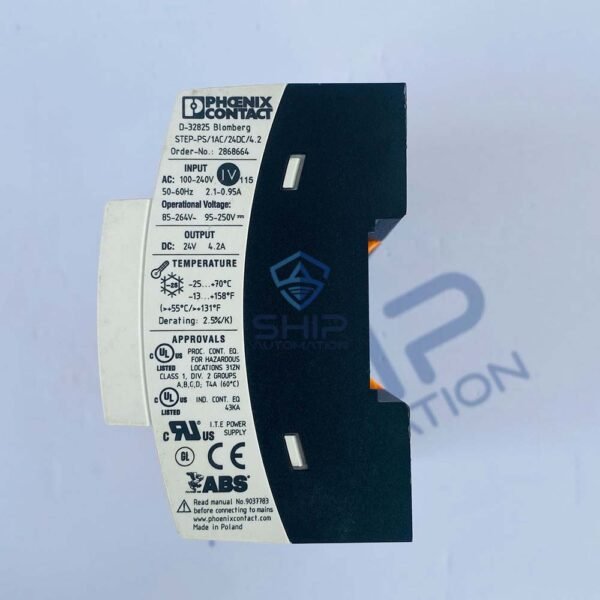 Phoenix Contact STEP-PS/1AC/24DC/4.2 | Power Supply Unit (2868664)