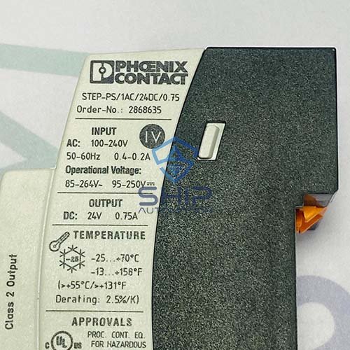 STEP-PS1AC24DC0 75 (3) Phoenix Contact STEP-PS/1AC/24DC/0.75 (2868635) | Power Supply Unit