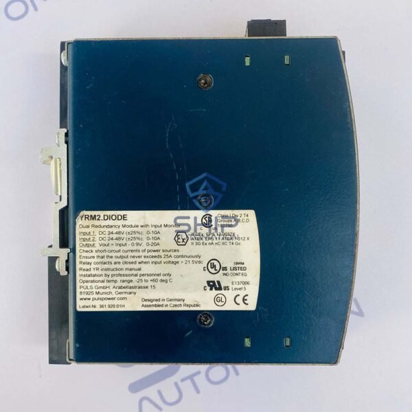 Puls Power YRM2 DIODE | Dual Redundancy Module With Input Monitor 4 Puls Power YRM2 DIODE | Dual Redundancy Module With Input Monitor