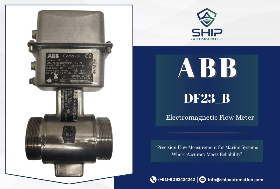 ABB DF23_B Electromagnetic Flow Meter for Marine Monitoring Systems