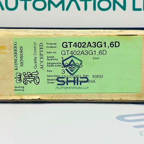 GT402A3G1.6D (9) Kongsberg GT402A3G1.6D Pressure Transmitter